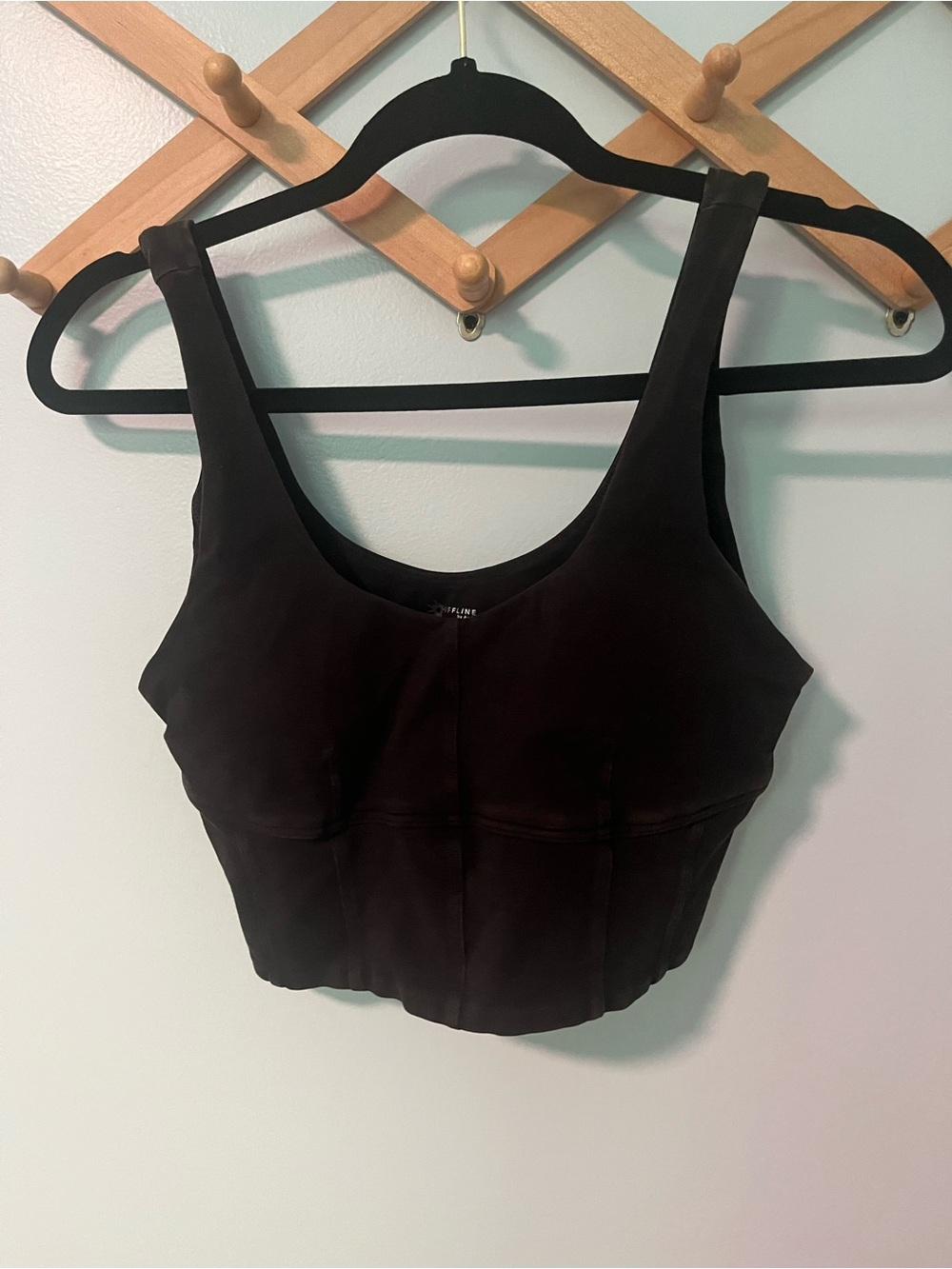 OFFLINE by Aerie Washed Black Sports Bra top
